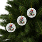 Christmas Hummingbird with Elf Rider - Christmas Ornament - Expressive DeZien 