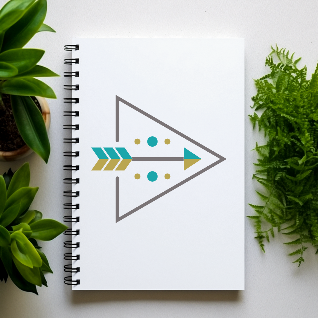 Boho Tribal Geometric Lined Journal