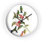 Hummingbird and Chilean Bellflower Time Wall Clock - Expressive DeZien 