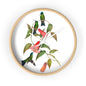 Hummingbird and Chilean Bellflower Time Wall Clock - Expressive DeZien 