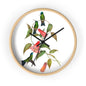 Hummingbird and Chilean Bellflower Time Wall Clock - Expressive DeZien 