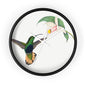 Hummingbird and Orchid Time Wall Clock - Expressive DeZien 