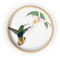 Hummingbird and Orchid Time Wall Clock - Expressive DeZien 