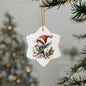 Christmas Hummingbird with Elf Rider - Christmas Ornament - Expressive DeZien 