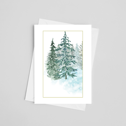 Snowy Christmas Greeting Cards 5" x 7"