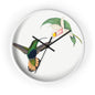 Hummingbird and Orchid Time Wall Clock - Expressive DeZien 