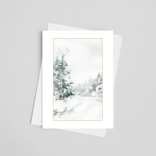 Delightful Winter Christmas Greeting Cards 5" x 7"