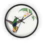 Hummingbird and Orchid Time Wall Clock - Expressive DeZien 