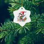 Christmas Hummingbird with Elf Rider - Christmas Ornament - Expressive DeZien 