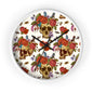 Rosie Skull Wood Wall Clock - Expressive DeZien 