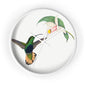 Hummingbird and Orchid Time Wall Clock - Expressive DeZien 