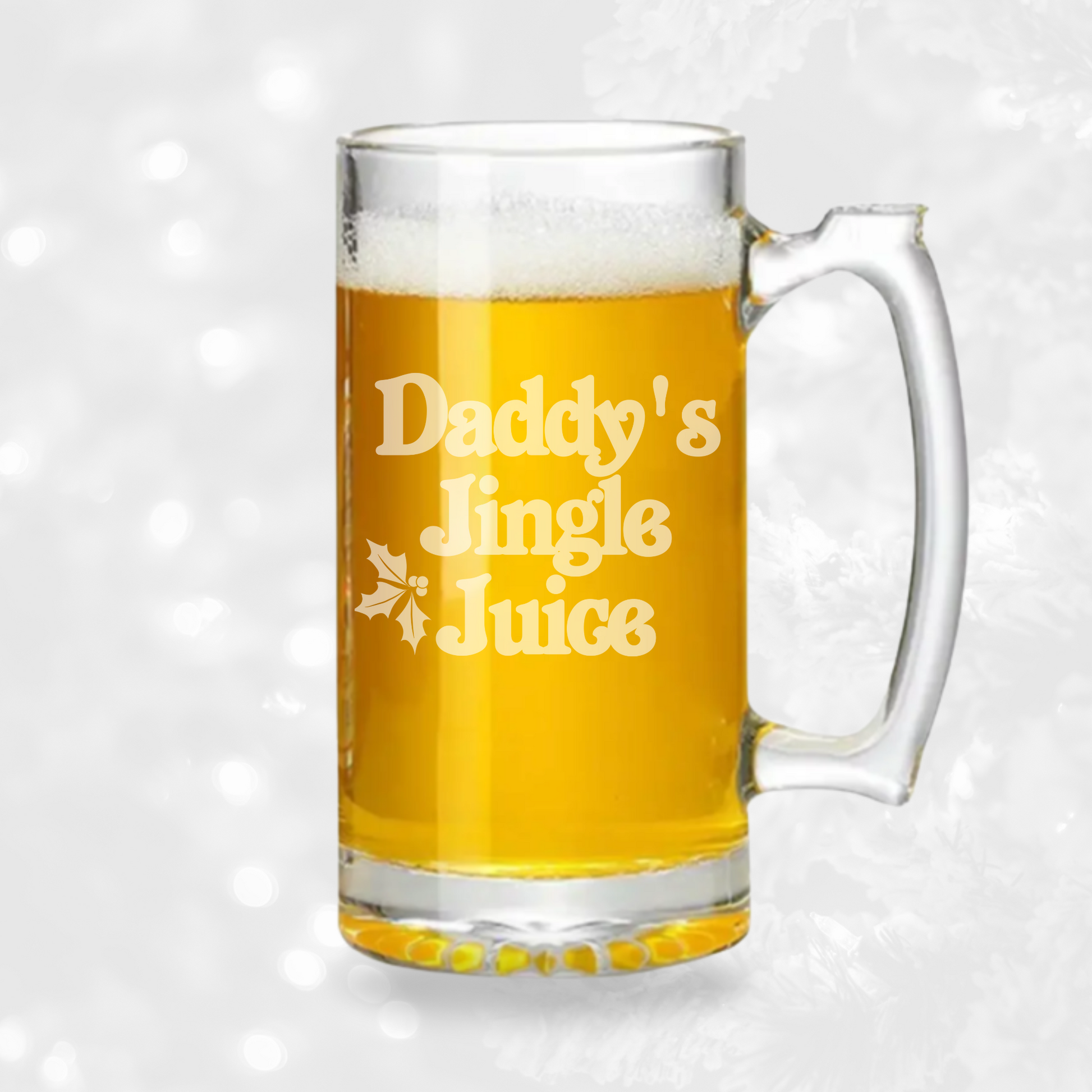 Daddys Jingle Juice - 26.5oz Tavern Beer Mug | Christmas - Expressive DeZien 