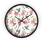 Hummingbird and Fuchsia Time Wall Clock - Expressive DeZien 