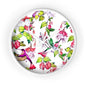 Hummingbird and Fuchsia Wall Clock - Expressive DeZien 