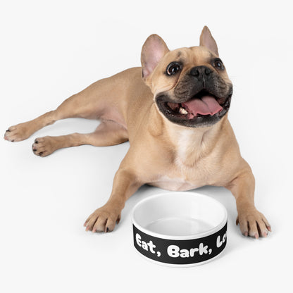 Pet Bowl Eat, Bark, Love - Expressive DeZien 