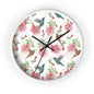 Hummingbird and Fuchsia Time Wall Clock - Expressive DeZien 