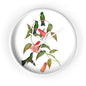 Hummingbird and Chilean Bellflower Time Wall Clock - Expressive DeZien 