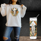 Cow Skull Sweatshirt & Tumbler Bundle – Perfect Western Christmas Gift for Her