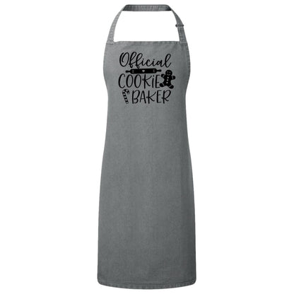 Official Cookie Baker Christmas Apron – Fun Baking Design, Eco-Friendly, Adjustable Neck