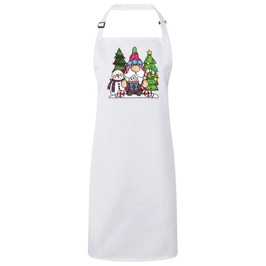 Christmas Cheer Bib Apron – Fun Baking Design, Eco-Friendly, Adjustable Neck