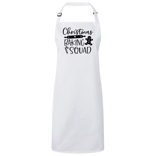 Baking Squad Christmas Bib Apron – Fun Baking Design, Eco-Friendly, Adjustable Neck