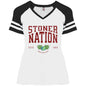 Stoner Nation Ladies' Game V-Neck T-ShirT - Expressive DeZien 