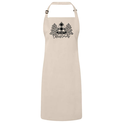 Merry Christmas Bib Apron – Fun Baking Design, Eco-Friendly, Adjustable Neck