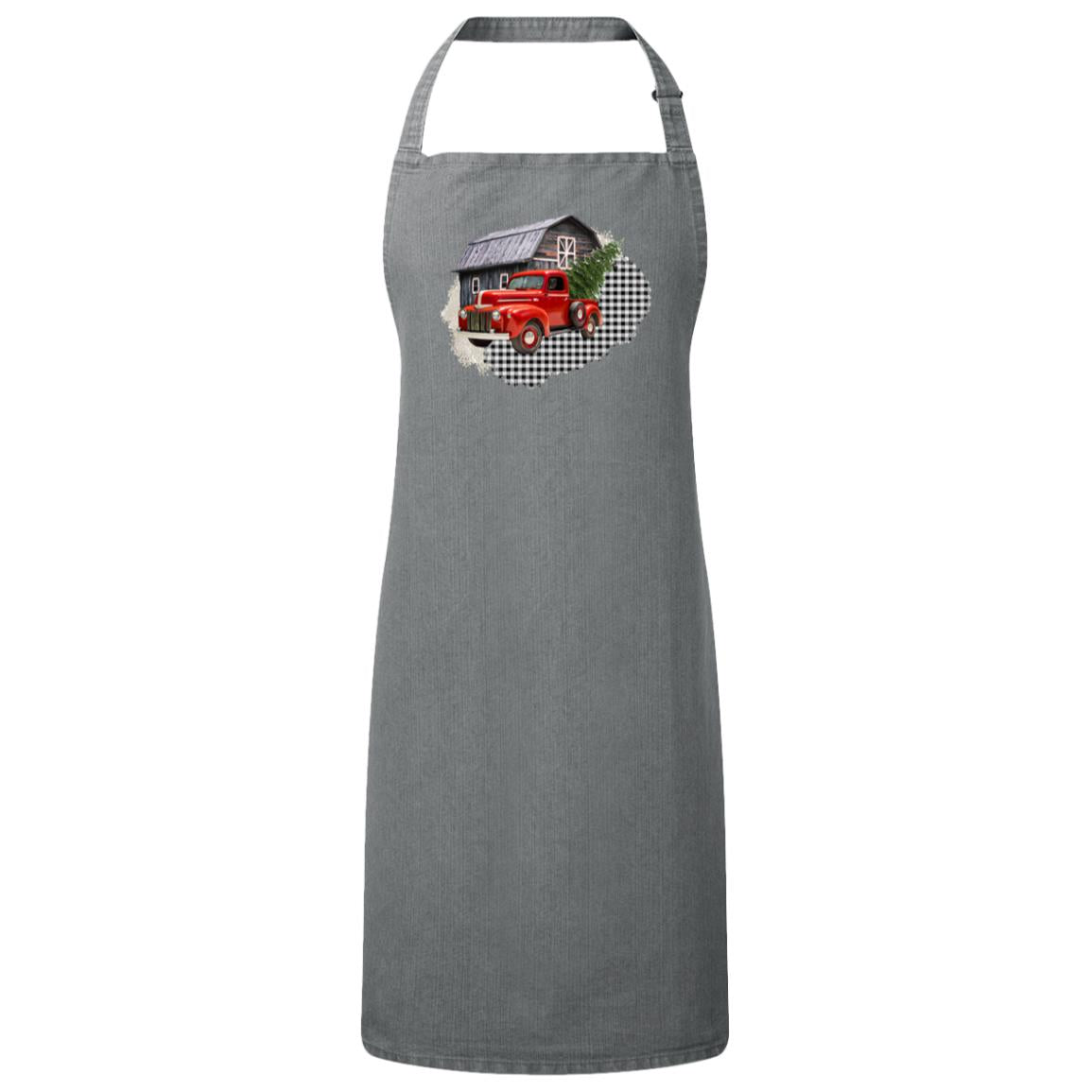 Farm Truck Bib Apron – Fun Baking Design, Eco-Friendly, Adjustable Neck