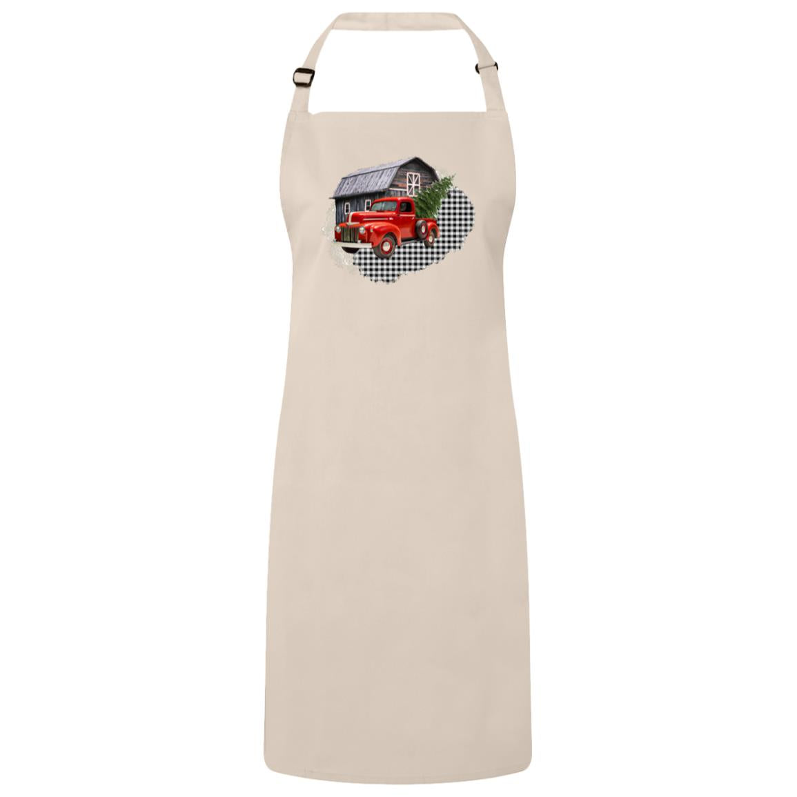 Farm Truck Bib Apron – Fun Baking Design, Eco-Friendly, Adjustable Neck