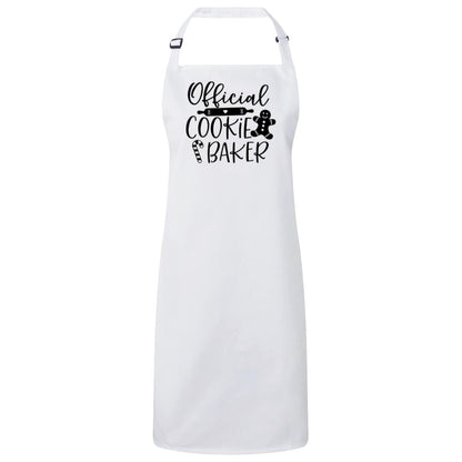 Official Cookie Baker Christmas Apron – Fun Baking Design, Eco-Friendly, Adjustable Neck