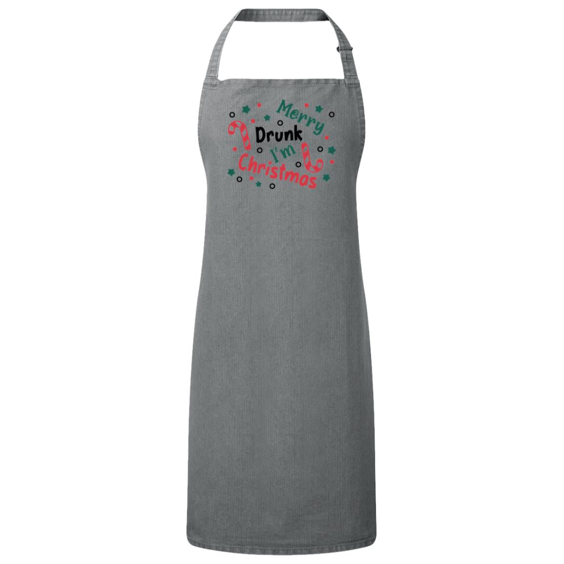 Merry Drunk I’m Christmas Bib Apron – Funny Holiday Design