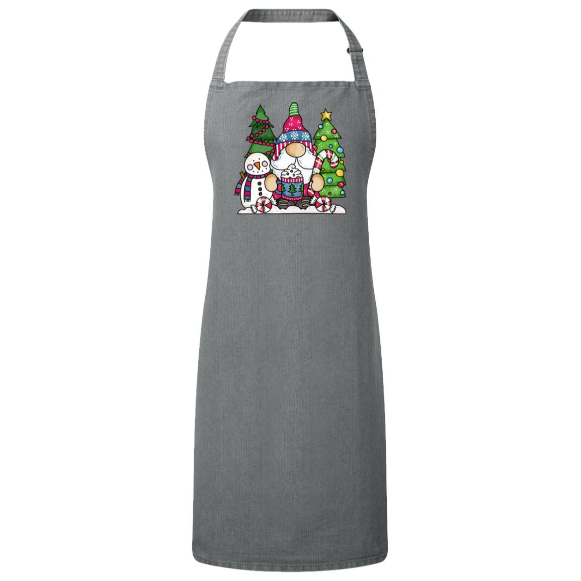 Christmas Cheer Bib Apron – Fun Baking Design, Eco-Friendly, Adjustable Neck