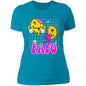 FAFO Fun Colorful Retro Ladies' Boyfriend T-Shirt - Expressive DeZien 