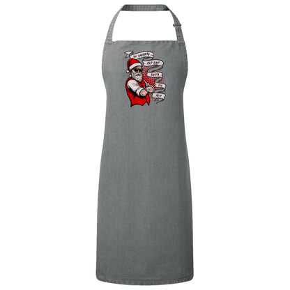 Be Naughty Save Santa a trip Christmas Apron – Fun Baking Design, Eco-Friendly, Adjustable Neck