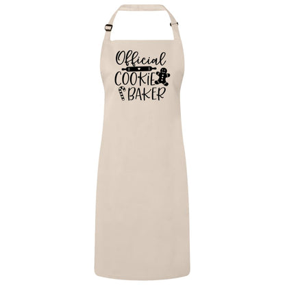 Official Cookie Baker Christmas Apron – Fun Baking Design, Eco-Friendly, Adjustable Neck