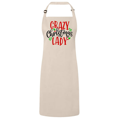 "Crazy Christmas Lady" Christmas Apron - Expressive DeZien 