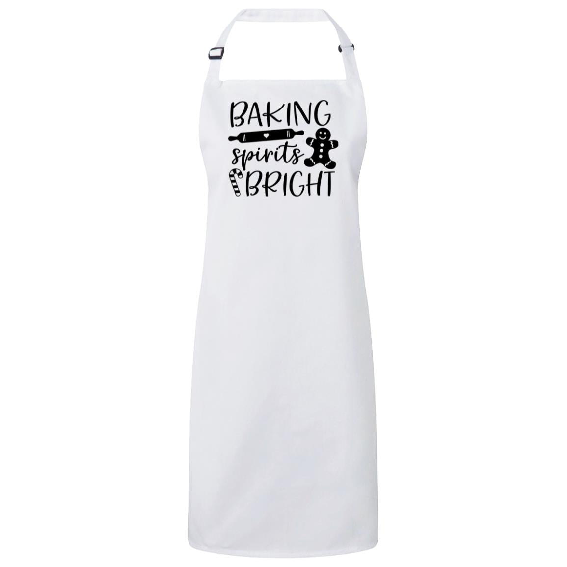 Baking Spirits Bright Bib Apron – Fun Baking Design, Eco-Friendly, Adjustable Neck