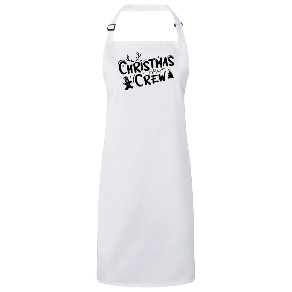 Christmas Crew Bib Apron – Fun Baking Design, Eco-Friendly, Adjustable Neck