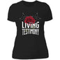 I'm a Living Testimony Boyfriend T-Shirt Rose - Expressive DeZien 