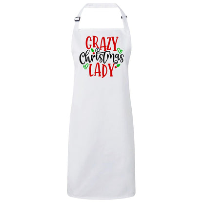 "Crazy Christmas Lady" Christmas Apron - Expressive DeZien 