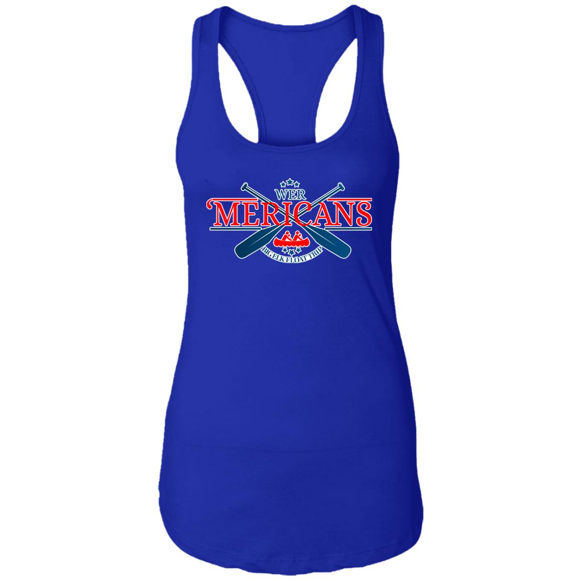 LIMITED EDITION 'MERICANS Ladies Ideal Racerback Tank - Expressive DeZien 