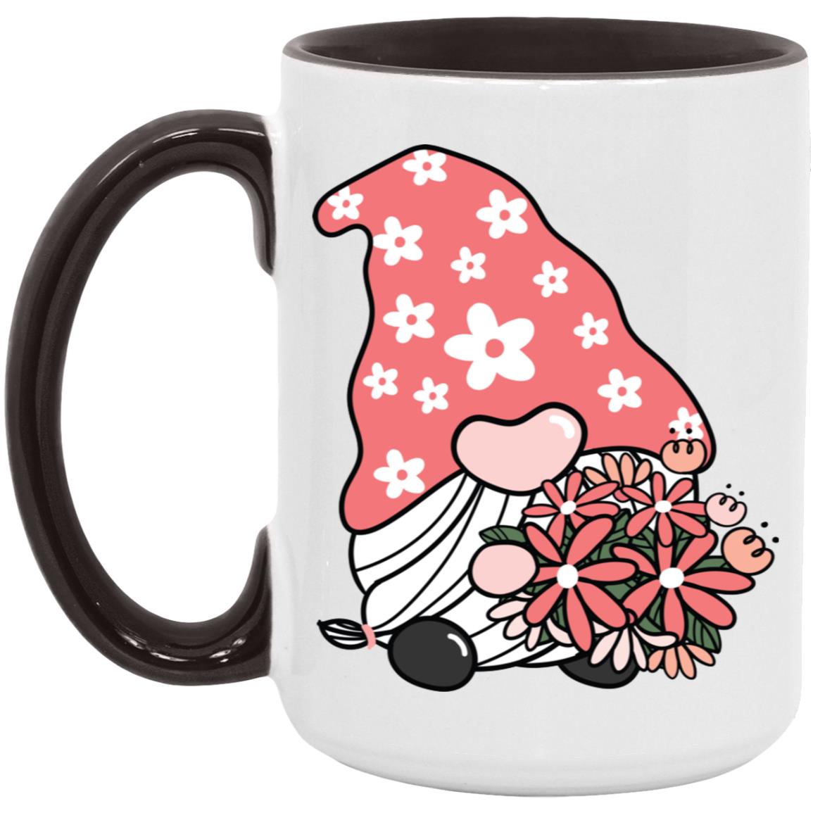 Flower Gnome 15oz Accent Mug - Expressive DeZien 