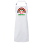 Merry Christmas Rainbow Bib Apron – Fun Baking Design, Eco-Friendly, Adjustable Neck