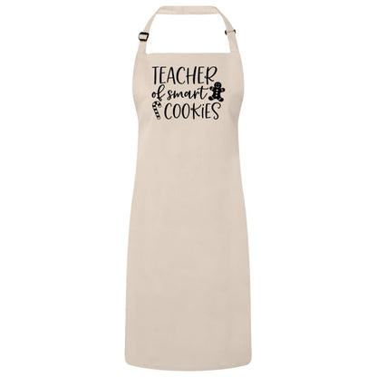 Teacher of Smart Cookies Christmas Apron – Fun Baking Design, Eco-Friendly, Adjustable Neck