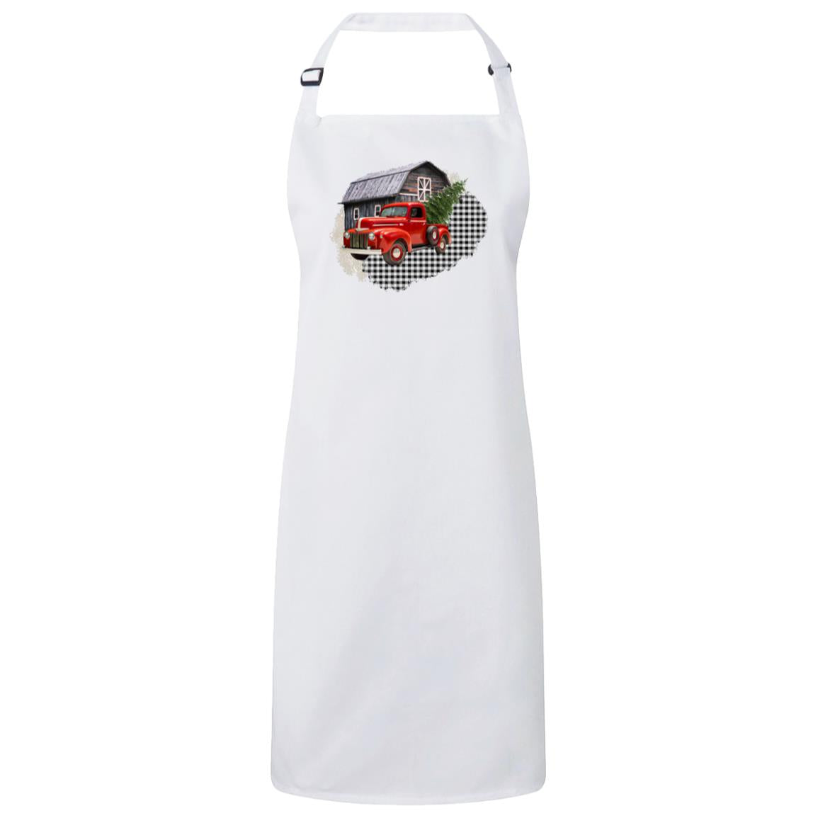 Farm Truck Bib Apron – Fun Baking Design, Eco-Friendly, Adjustable Neck