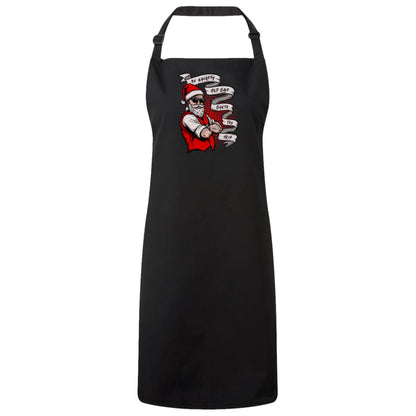 Be Naughty Save Santa a trip Christmas Apron – Fun Baking Design, Eco-Friendly, Adjustable Neck