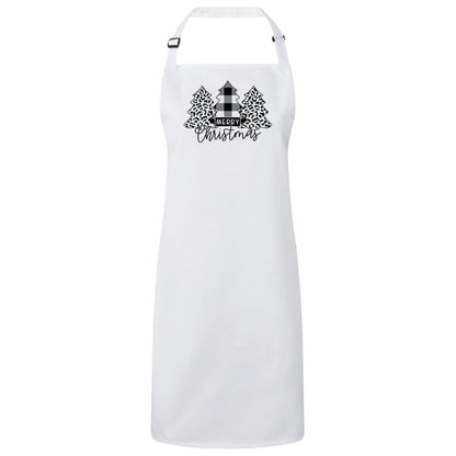 Merry Christmas Bib Apron – Fun Baking Design, Eco-Friendly, Adjustable Neck