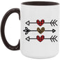 Cupids Arrows 15oz Accent Mug - Expressive DeZien 