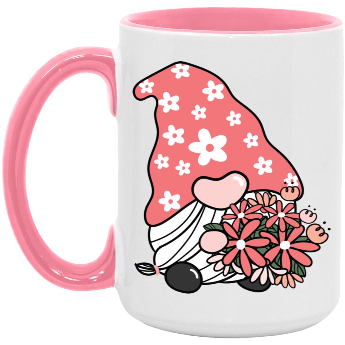 Flower Gnome 15oz Accent Mug - Expressive DeZien 