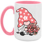 Flower Gnome 15oz Accent Mug - Expressive DeZien 